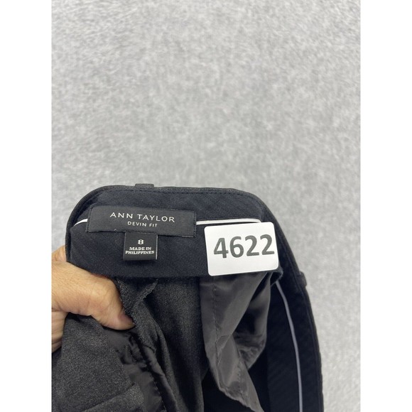 Ann Taylor Women's Pants Devin Fit Solid Gray Size 8 Boot Cut - Picture 5 of 13